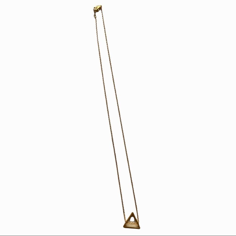 Gold Triangle Gold Thin Necklace